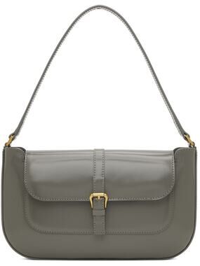 By Far Sleek Gray Miranda Shoulder Bag